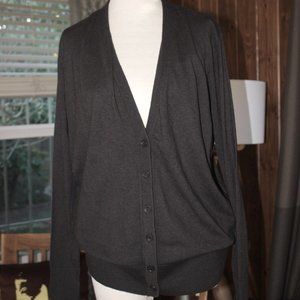 Goldhawk Cardigan Sweater Brown/Gray Thumb Holes